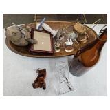 Replica 24" Wood Dough Bowl Half Gallon Amber Bott