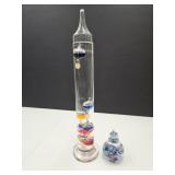 Floating Thermometer & Selkirkglass Paper Weight