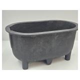 Cast Iron 16 x 8" h  Footed Pot