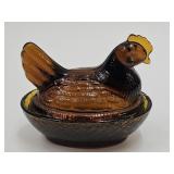 Small Vintage Hen on a Nest 3.5" L (Taiwan)