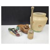 Ducks, Crack Cookie Jar, Wood Masher