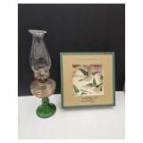New Humming Bird Garden Stone & Oil Lamp