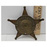 Illinois Police Reserves Brass Grave Marker 5 1/4W