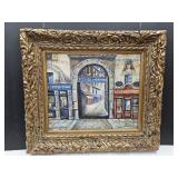 Framed Paris France Wall Decor 34 .5 x 30.5"