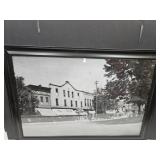 Framed Dime Store Print cracked frame  40 x 29"