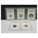 Graded Coins 1989 P Penny through Half Dollar