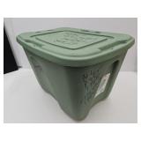 18 Gallon Green Storage Tote