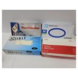Disposible Gloves 2 Med, 1 Large