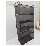 5 Metal Stacking Storage Baskets 16x 34" Total H
