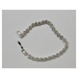 Silver Tone Tennis Bracelet