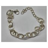 Silver Plated Charm Bracelet
