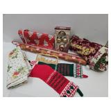 Christmas Decor, Wrapping Paper, Stockings, Orn +