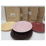 Longaberger Pottery 10" Dinner Plates Set of 4