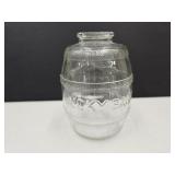 Glass Barrel Lucky Bank 4.5" High