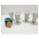 Pocahantas Mug & 6 Tupperware Cups w 5 lids