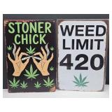 New Smoking Metal Signs 8" x 12"
