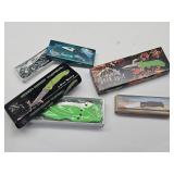 4 NIB Pocket Knives see Sizes
