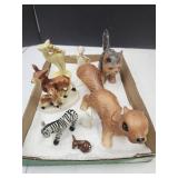 Porcelaiin Ceramic Animals- Deer,Penguin, Cat,+