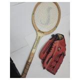 Louisville "The Baron" Leather Mit & Racket