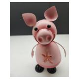 New Metal Dancing Pig Statue 8"