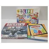 Game Lot: Parcheesi, Life & Battle Ship