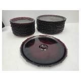 Rfuby Red Cape Cod 10.5" Plates +++