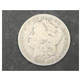 1891 O Morgan Silver Dollar Coin