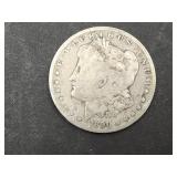 1890 O Morgan Silver Dollar Coin