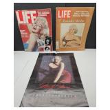 1987 Marilyn Monroe Calendar  & 2 LIFE Magazines