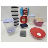 Lot of Food Storage Containers & 1 Tupperware
