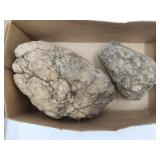 2 Geodes up to 8.5"H