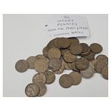 50 Wheat Pennies 1940