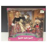 NIB Barbie Holiday Sisters: Kelly, Stacie & Barbie