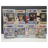 8 Funko Pops
