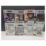 8 Funko Pops