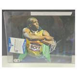 Signed Usain Bolt Beckett COA