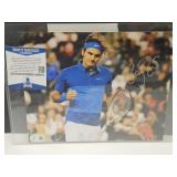 Signed Roger Federer Beckett COA