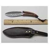 Damascus Knife w Sheath