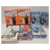 Collection Of Cereal Boxes: Football, Basketball