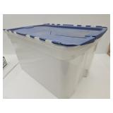 Scissor Lid Clear Storage Tote