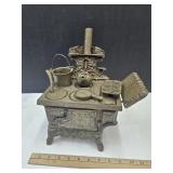 Cast Iron Crescent Toy Stove See Size