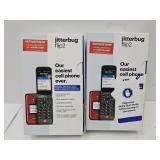 2 Jitterbug Flip 2 Cellphones  NIB