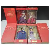 4 Peggy Nisbit Costume & Protrait Dolls