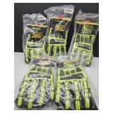 6 Pair Ringer Gloves Roughneck Kevloc Sz L