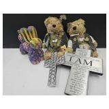 Balloon Dog, Metal Crosses & German Bear
