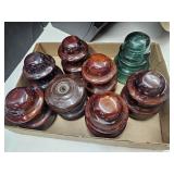 8 Vintage Insulators