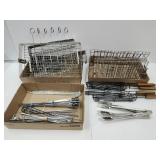 Metal Camping Racks& Shish Kabob& Tongs+