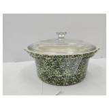 Roseville Ohio Stoneware w Lid 10.5"W
