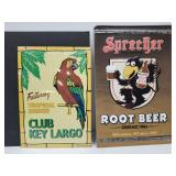 2 New Metal Signs- Roottbeer & Drinks 11x17""