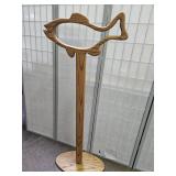 Wood Fish Blanket Holder 51" H